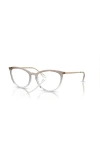 Vogue Eyewear 53mm Cat Eye Optical Glasses In Gray