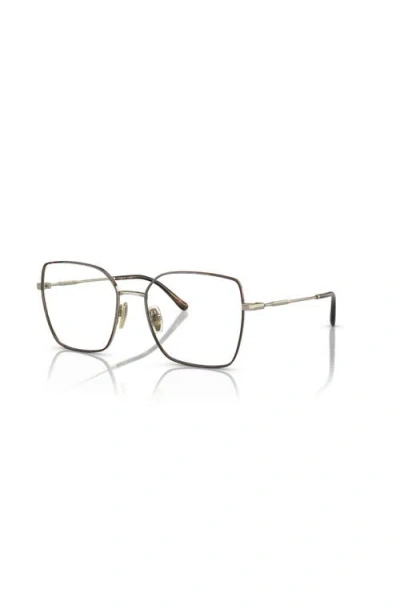 Vogue Eyewear 53mm Irregular Optical Glasses In Brown
