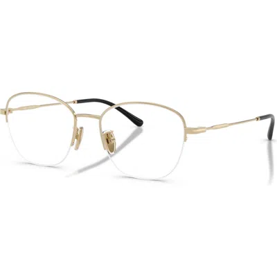 Vogue Eyewear 53mm Irregular Optical Glasses In Gold