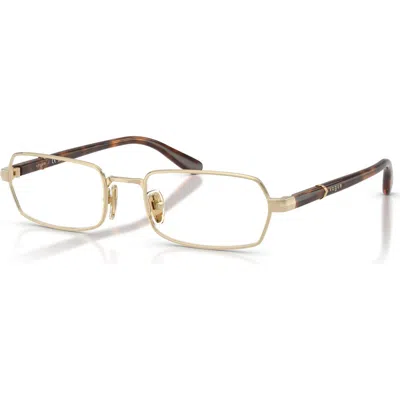 Vogue Eyewear 53mm Irregular Optical Glasses In Green