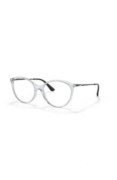 Vogue Eyewear 53mm Oval Optical Glasses In Metallic