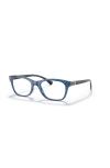 Vogue Eyewear 53mm Rectangle Optical Glasses In Blue