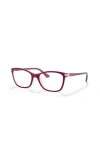 Vogue Eyewear 53mm Rectangle Optical Glasses In Purple