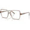 Vogue Eyewear 49mm Square Optical Glasses In Green