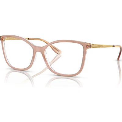 Vogue Eyewear 54mm Butterfly Optical Glasses In Brown