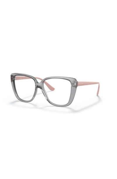 Vogue Eyewear 54mm Butterfly Optical Glasses In Blue