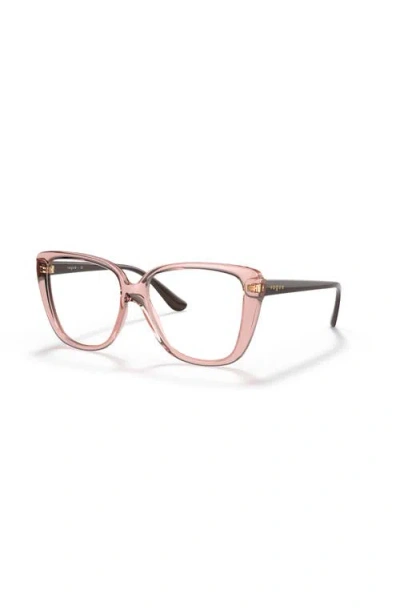 Vogue Eyewear 54mm Butterfly Optical Glasses In Pink