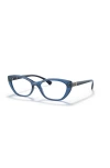 Vogue Eyewear 54mm Oval Optical Glasses In Blue