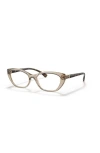 Vogue Eyewear 54mm Oval Optical Glasses In Brown