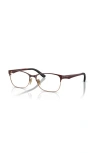 Vogue Eyewear 54mm Square Optical Glasses In Gold