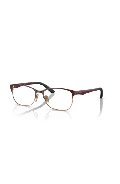 Vogue Eyewear 54mm Square Optical Glasses In Gold