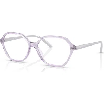 Vogue Eyewear 55mm Irregular Optical Glasses In Purple