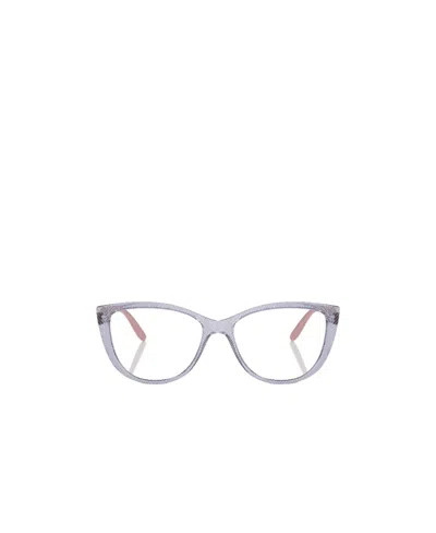 Vogue Eyewear Cat's Eye Flat Lens In White