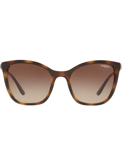 Vogue Eyewear Oversized Tinted Sunglasses In Brown
