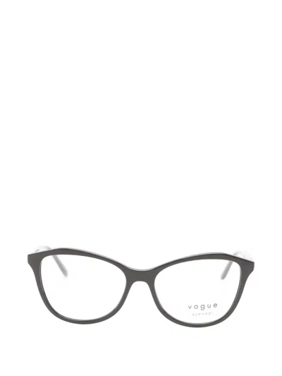 Vogue Eyewear Cat-eye Frame Glasses In Brown