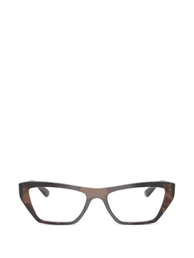 Vogue Eyewear Cat-eye Frame Glasses In Brown
