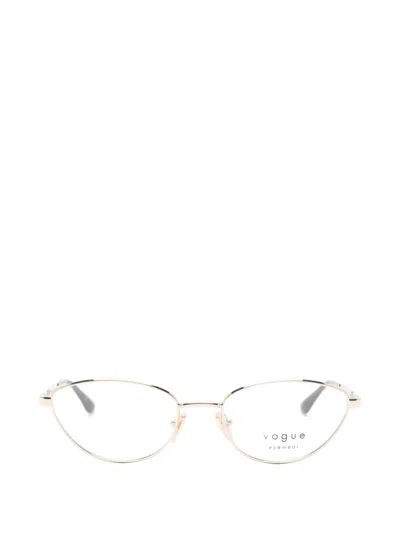 Vogue Eyewear Cat-eye-frame Glasses In Gold