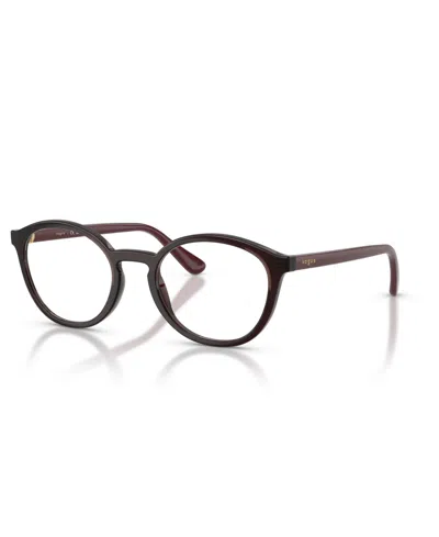 Vogue Eyewear Child Eyeglasses, Vy2044 In Transparent Bordeaux