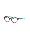 Vogue Eyewear 43mm Oval Optical Glasses In Red