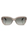 Vogue Eyewear Crystal-embellished Square Sunglasses In Gold