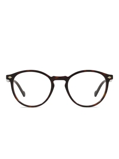 Vogue Eyewear 深哈瓦那色圆框眼镜 In Brown