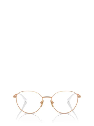 Vogue Eyewear Eyeglasses In Rose Gold / Top White