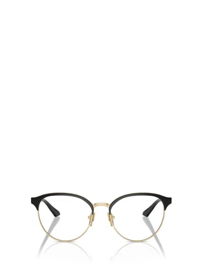 Vogue Eyewear Eyeglasses In Top Black / Pale Gold