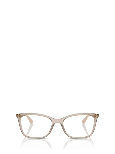 Vogue Eyewear Eyeglasses In Transparent Caramel