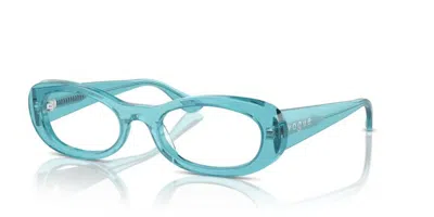 Vogue Eyewear Eyeglasses In Transparent Torquoise