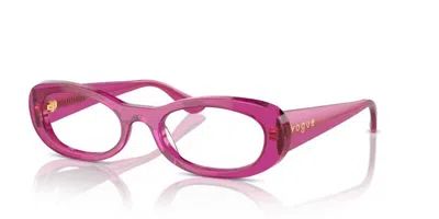Vogue Eyewear Eyeglasses In Transparent Violet