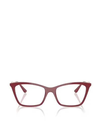 Vogue Eyewear 几何镜框眼镜 In Red