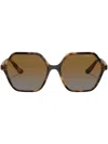 Vogue Eyewear Geometric Frame Sunglasses In Braun