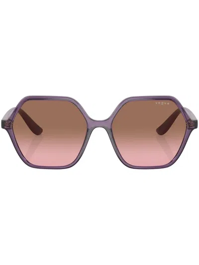 Vogue Eyewear Woman Sunglasses Vo5361s In Pink Gradient Brown