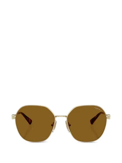 Vogue Eyewear Geometric-frame Chain-link Sunglasses In Gold