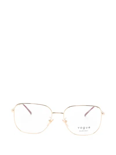 Vogue Eyewear Geometric-frame Glasses In Gold