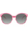 Vogue Eyewear Gradient-lenses Round-frame Sunglasses In Rosa