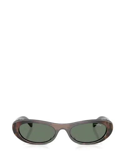 Vogue Eyewear Havana Geometric Sunglasses