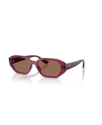 Vogue Eyewear Jr Geometric Sunglasses, Vj2034 In Brown
