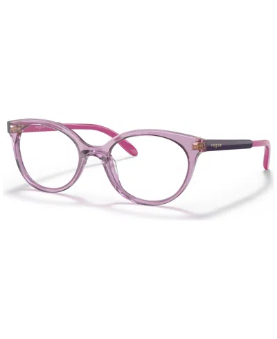 Vogue Eyewear Kids Oval Eyeglasses Vy2013 In Transparent Violet