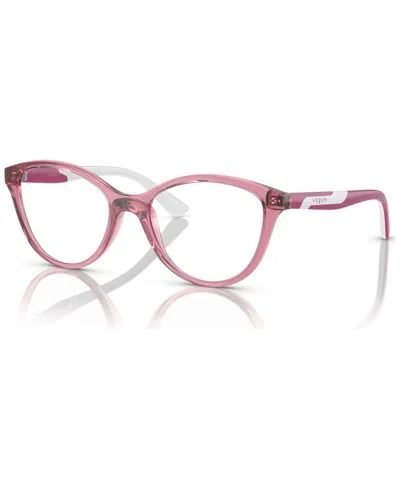 Vogue Eyewear Kids Pillow Eyeglasses, Vy2019 48 In Transparent Purple
