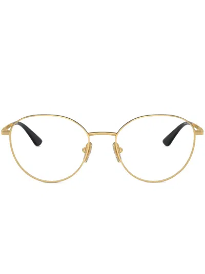 VOGUE EYEWEAR LOGO雕刻圆框眼镜