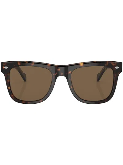 Vogue Eyewear Logo-print Wayfarer Sunglasses In Braun