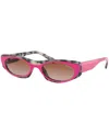 Vogue Eyewear Mbb X  Sunglasses, Vo5316s52-y In Top Pink Grey Havana,brown Gradient