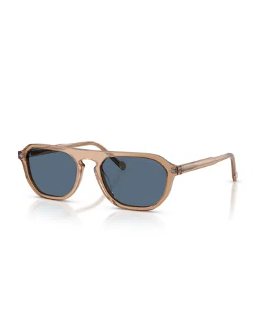 Vogue Eyewear Men's Rectangle Geometric Sunglasses Vo5752s In Brown