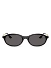 Vogue Eyewear Oval-frame Sunglasses In Black