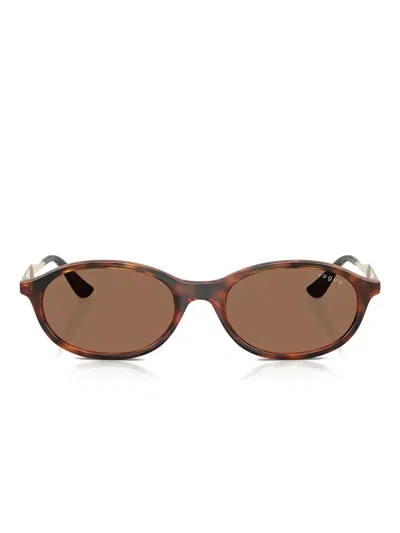 Vogue Eyewear Oval-frame Sunglasses In Brown