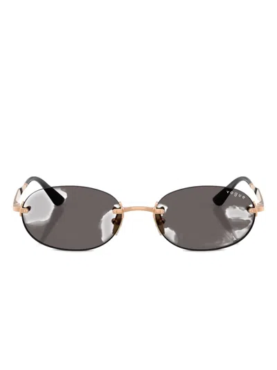 Vogue Eyewear Oval-frame Sunglasses In Gray