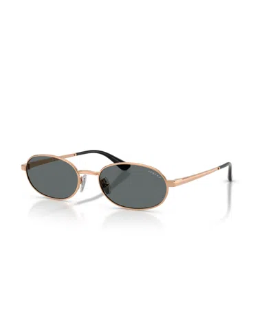 Vogue Eyewear Polarized Oval Sunglasses Vo4353s In Gold