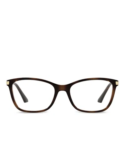 Vogue Eyewear 长方形镜框眼镜 In Brown