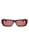 Vogue Eyewear Rectangle-frame Sunglasses In Neutral
